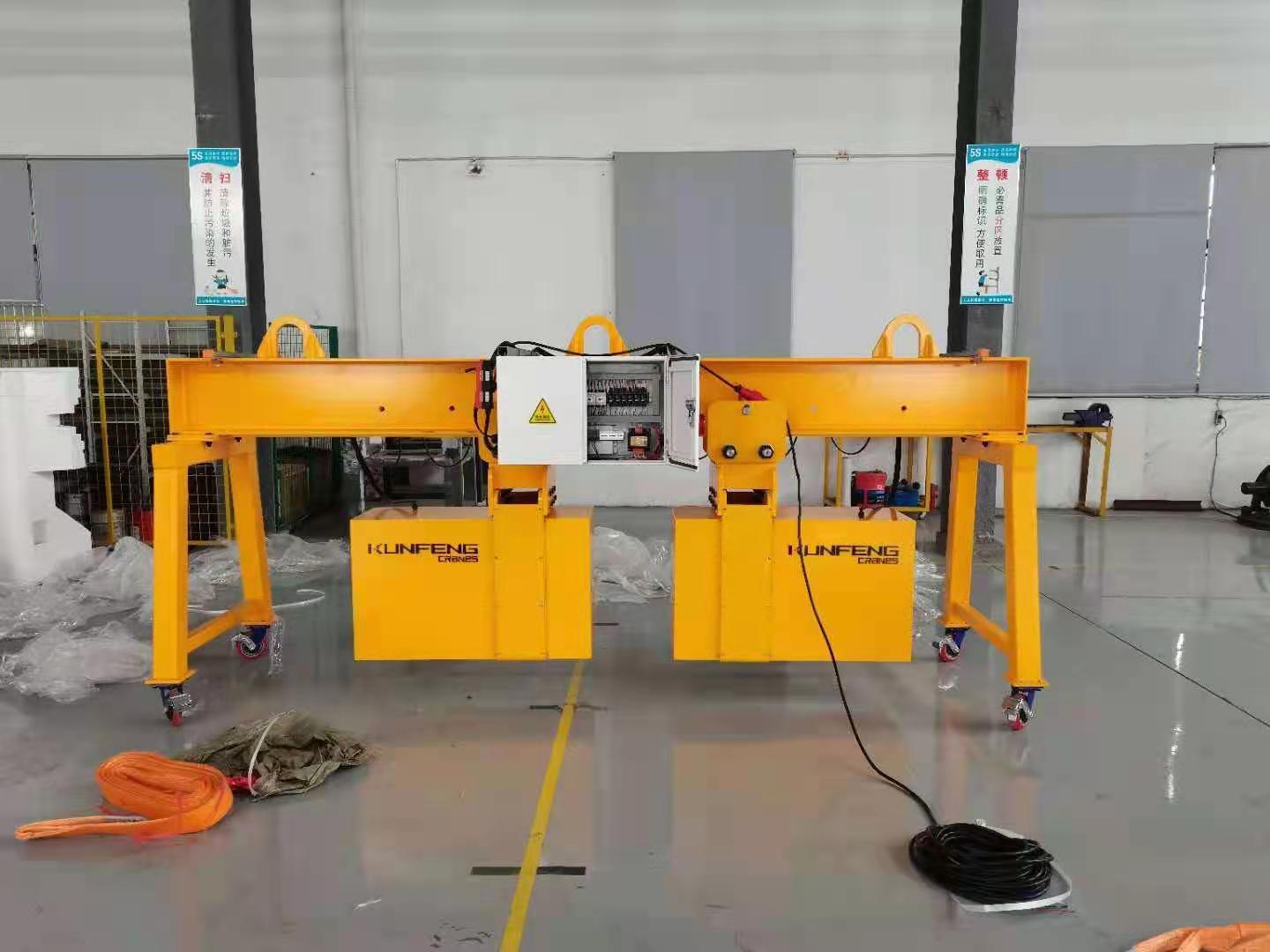 Load turning units for crane