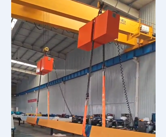 Load turning units for crane