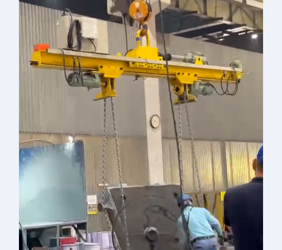 Chain rotating lifting beam